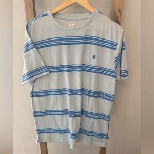 Hang Ten NWT Light Blue Tee with Blue Stripes S